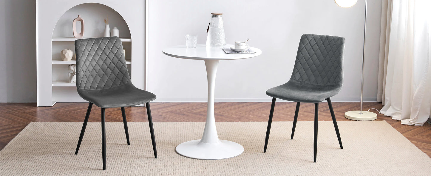 Set di sedie design scandinavo 4 pezzi Velvet