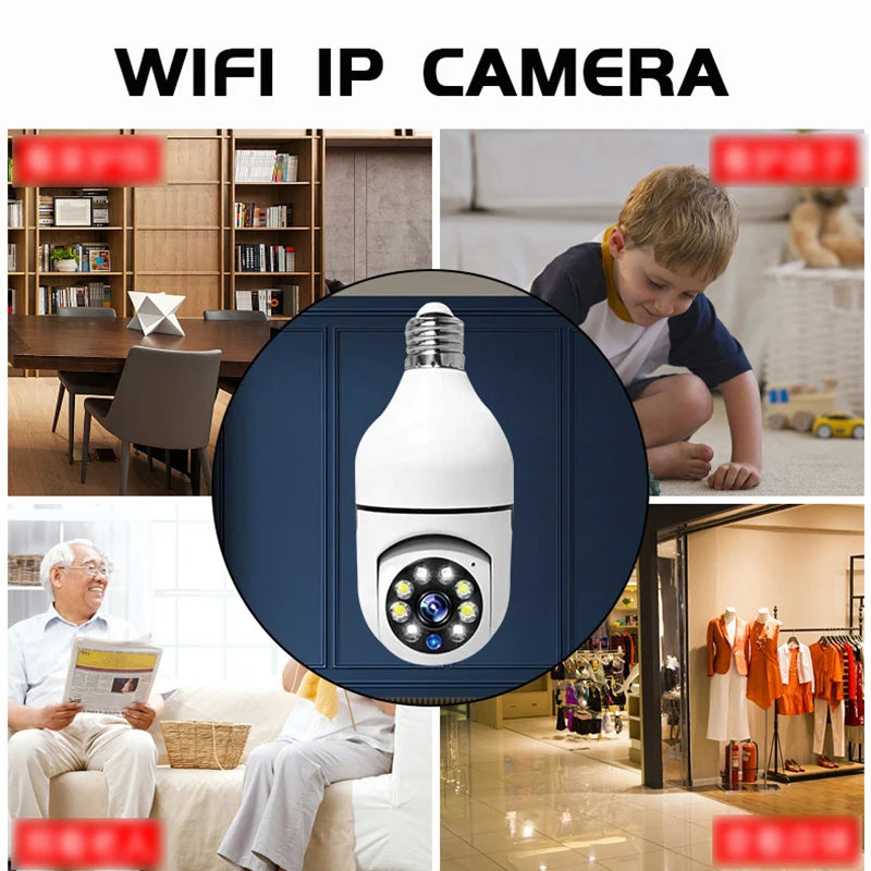 Lampadina Telecamera Wifi PTZ E27 Amzwn