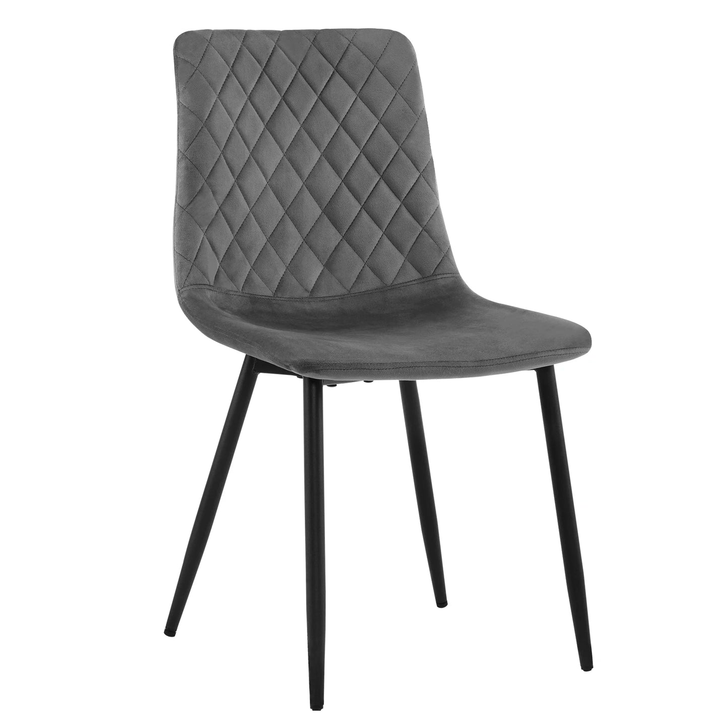 Set di sedie design scandinavo 4 pezzi Velvet